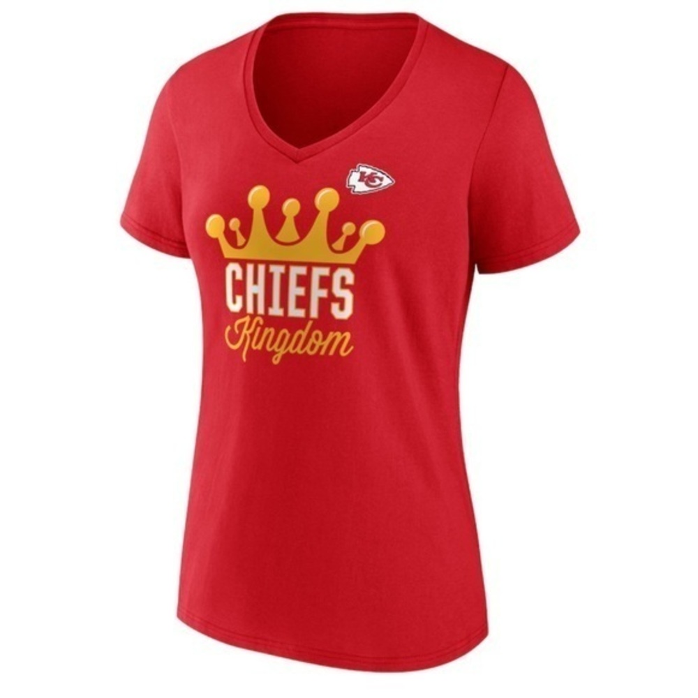 Fanatics KC Chiefs Kingdom Taylor Swift 87 V Neck Shirt Red Women’s Large NFL